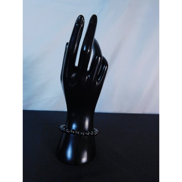 Hematite Stretch Bracelet Unisex Grounding Protection Strength Crystal Jewelry - Picture 8 of 12